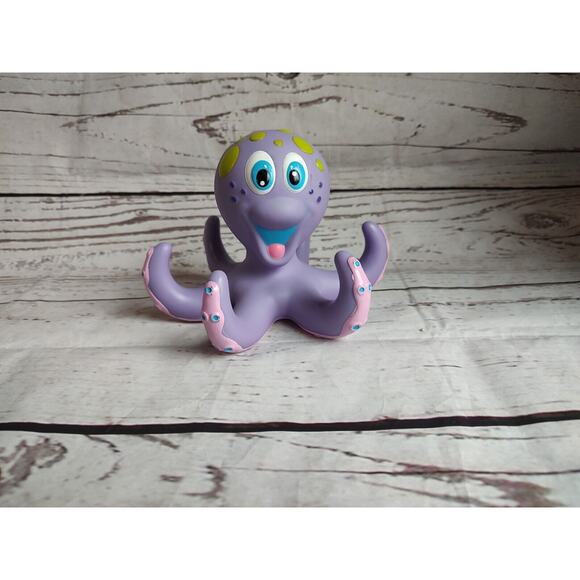 Nuby Purple Octopus Floating Interactive Bath Toy - Picture 6 of 6